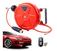 Rullo per tubo pneumatico: supporto per tubo 'aria retrattile, stoccaggio per tubi durevoli in garage | Roller per tubi autointerronzanti per compressori, organizzatore di hardware