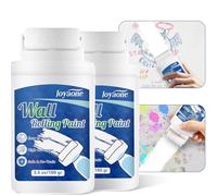 Rullo per Vernice Bianca, Kit di Riparazione per Pareti Portatile e Integrato, Facile da Applicare, Vernice Bianca a Rapida Asciugatura a Base d'Acqua, Adatto per Piccole Aree di Cartongesso(100g*2)