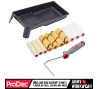 Rullo per Vernice Set 10.2cm Mini Lucido, Emulsione, Muratura, Malta - 12 Pz