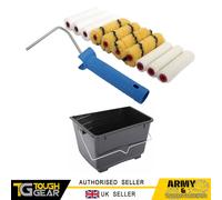 Rullo per Vernice Set 10.2cm Mini Lucido, Emulsione, Raso & 2.5L Scuttle