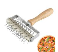 Rullo perforatore pizza - Impastatrice in acciaio inox | Affettatrice pasticceria utensile cucina commerciale e domestica, strumento pratico forno pasta sfoglia pizzeria professionale accesori