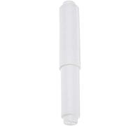 Rullo porta carta igienica bianco, scatola di fazzoletti regolabile per rotolo di carta igienica da bagno in plastica per bagno Portarotolo di carta igienica a molla, porta carta igienica in plastica