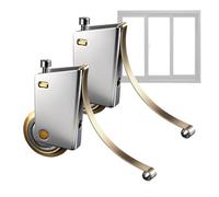 Rullo Porta Scorrevole Kit 2 Pezzi Ferramenta Cancelli Scorrevoli