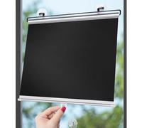 Rullo portatile con ventose che blocca il sole, protegge dal calore, senza trapano, per balconi, casa e ufficio (50 x 125 cm)