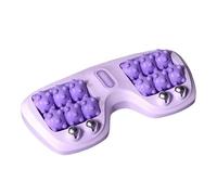 Rullo portatile per massaggio ai piedi, tre tecniche di massaggio per alleviare il dolore da fascite plantare, migliora i muscoli stretti e i piedi doloranti e migliora la circolazione (viola)