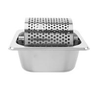 Rullo Professionale in Acciaio Inox Argento per Pane | Strumento per Spalmare, Copertura Uniforme e Distribuzione Efficiente, Facile da Pulire e Antiruggine