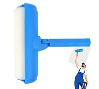 Rullo professionale per la riparazione del soffitto, 25,4 cm, estensione del manico lungo regolabile, senza pennello per pittura a goccia con paraspruzzi, strumento per pittura domestica per lisciare