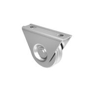 Rullo Profilo U Con Supporto E Cuscinetto D80 Ø 78 MM Acciaio V2A Aisi 304 Porta