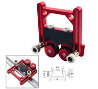 Rullo regolabile in lega di alluminio robusto e affidabile per seghetto da tavol