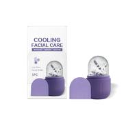 Rullo rinfrescante per massaggio facciale alla lavanda, adatto per pelli sensibili, massaggiatore a rullo rinfrescante, lenisce arrossamenti e gonfiori, può essere riempito con acqua, set di 1