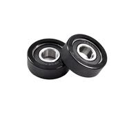 Rullo rivestito in PU Rullo rivestito in PU da 2 pezzi con diametro esterno 43 mm con cuscinetto 6202RS 15x43x15 PU620243-15 Pulegge for ruote rivestite in gomma morbida in uretano
