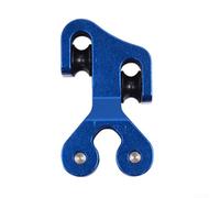 Rullo separatore per corde in alluminio, compatibile con barra per cavi da 3/8 di pollice, progettato per ridurre l'usura e migliorare i cavi (blu)