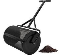 Rullo spandiconcime per prato da 61 cm, per concime e muschio di torba, leggero e resistente, in acciaio verniciato a polvere, con manico a T per una facile alimentazione dell'erba e diserbo