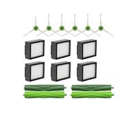 Rullo spazzola filtro Hepa compatibile con iRobot Roomba serie I7 E5 E6 I3 Accessori for aspirapolvere robot Filtro Spazzola laterale Panni for mocio(Burgundy)