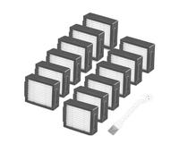 Rullo spazzola filtro Hepa compatibile con iRobot Roomba serie I7 E5 E6 I3 Accessori for aspirapolvere robot Filtro Spazzola laterale Panni for mocio(Red)