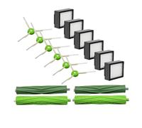 Rullo spazzola filtro Hepa compatibile con iRobot Roomba serie I7 E5 E6 I3 Accessori for aspirapolvere robot Filtro Spazzola laterale Panni for mocio(Blue)