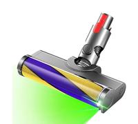 Rullo Spazzola Morbido Compatibile per Dyson V10 V11 V15 V7 V8, Spazzola Motorizzata con Luce Verde, Ricambi per Aspirapolvere, Testina Spazzola di Ricambio Adatto per Pavimenti Duri e Parquet