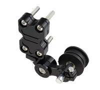 Rullo tendicatena universale in lega di alluminio per moto/chopper/ATV, nero/rosso/argento/blu/oro