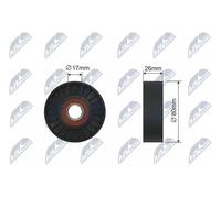 NTY RNK-AR-011 Rullo tenditore, Cinghia trapezoidale per ALFA ROMEO,LANCIA