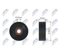 NTY RNK-CH-034 Rullo tenditore, Cinghia trapezoidale