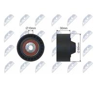 NTY RNK-CT-042 Rullo tenditore, Cinghia trapezoidale
