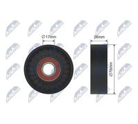 Rullo tendicinghia trapezoidale RNK-ME-031 NTY per MERCEDES-BENZ CLASSE R SLK SL