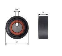 GATES T41064 Rullo tenditore, cinghia dentata