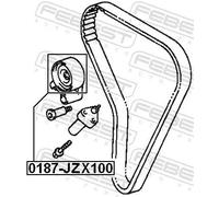 Rullo tenditore cinghia distribuzione 0187-JZX100 FEBEST
