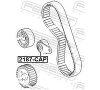 Rullo tenditore cinghia distribuzione 2187-CAP FEBEST per FORD FOCUS I FOCUS II