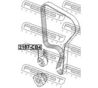 Rullo tenditore cinghia distribuzione 2187-CB4 FEBEST per VOLVO FORD