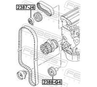 Rullo tenditore cinghia distribuzione 2388-G4 FEBEST per VW SEAT AUDI SKODA