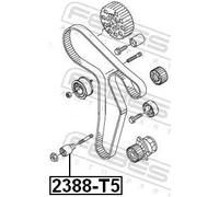 Rullo tenditore cinghia distribuzione 2388-T5 FEBEST per VW SKODA AUDI SEAT JEEP