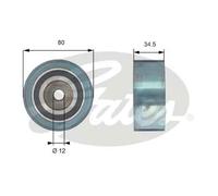 GATES T42193 Galoppino / Guidacinghia, Cinghia dentata