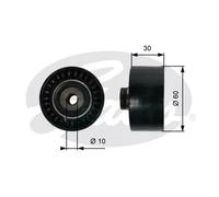 GATES T42065 Galoppino/Guidacinghia, Cinghia dentata per CITROËN,FIAT, KHODRO,LA