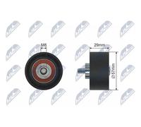 NTY Rullo tenditore RNK-AR-010 – Galoppino/Guidacinghia per FIAT ALFA ROMEO LANCIA