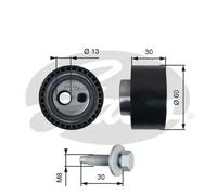 Rullo tenditore cinghia distribuzione T41140 GATES per CITROËN FIAT PEUGEOT