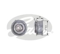 Gates Rullo tenditore T43010 per cinghia dentata - Audi, SEAT, SKODA, VW, Besturn