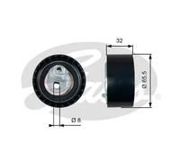 Rullo tenditore cinghia distribuzione T43035 GATES per RENAULT OPEL NISSAN