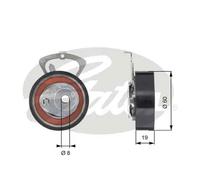 GATES T43140 Rullo tenditore cinghia dentata Puleggia tendicinghia distribuzione Rullo tenditore cinghia distribuzione Rullo tenditore distribuzione