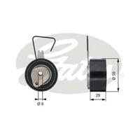 Puleggia tendicinghia, cinghia dentata GATES GATT43141