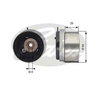 GATES T43143 Rullo tenditore, cinghia dentata