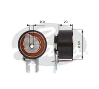 Rullo tenditore cinghia distribuzione T43158 GATES per PEUGEOT FORD CITROËN MINI