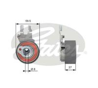 Rullo tenditore cinghia distribuzione T43173 GATES per VOLVO FORD