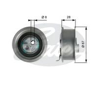 GATES T43237 Rullo tenditore, cinghia dentata