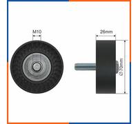 NTY Rullo guida trapezoidale RNK-FT-006 - compatibile FIAT ALFA ROMEO LANCIA OPEL SAAB