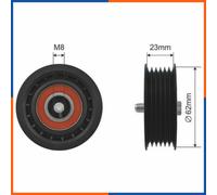 Rullo tenditore, cinghia poly-v per ALFA ROMEO | 51856150