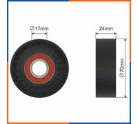Rullo tenditore, cinghia poly-v per AUDI | 038903315AE