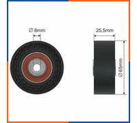 Rullo tenditore, cinghia poly-v per AUDI | 10718, YP501002