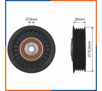 Tendicinghia Braccio di Serraggio Rullo per Audi A4 A6 Skoda Superb I VW Bora