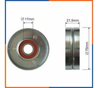 Rullo tenditore, cinghia poly-v per AUDI | 58903133